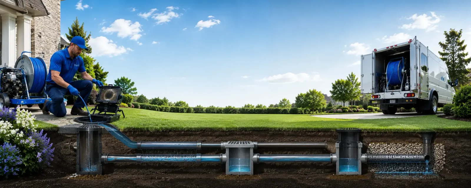 Outdoor drain cleaning information for Manchester, CA
